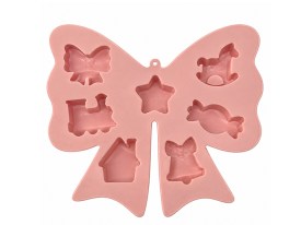 Molde silicona fomra MOÑO con 7 figuras Navidad